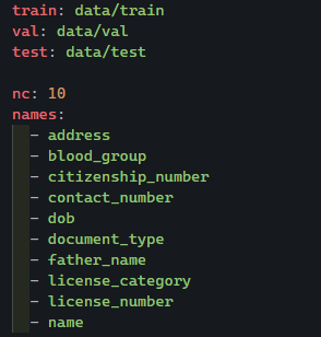 Contents of data.yaml file