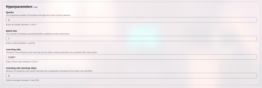 Hyperparameter Configuration