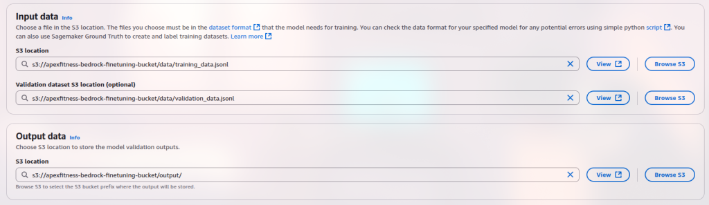 Training Data Configuration